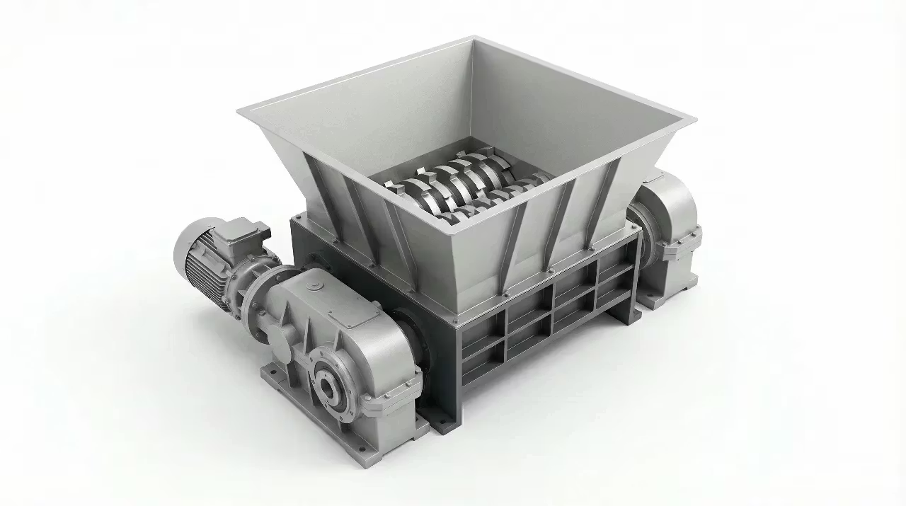 Double Shaft Shredder for Plastic, Metal & Tire Recycling