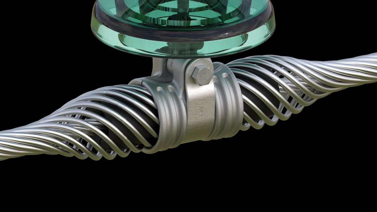 Prestranded Suspension Clamp