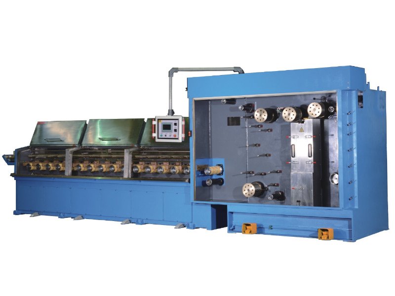 Machine à tréfiler et recuit multibrins pour fils moyens et fins - Fabrication de câbles RLB
