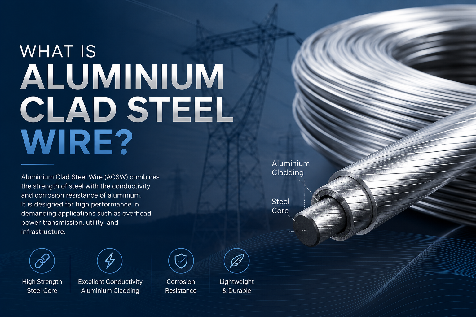 What is Aluminium Clad Steel Wire