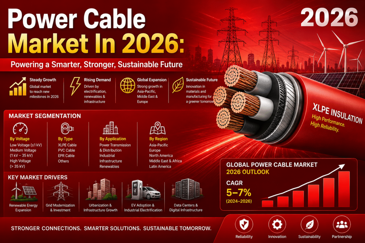 Power Cable Market 2026: From 0.6/1 kV to High-Voltage XLPE – What Cable Manufacturers Must Know