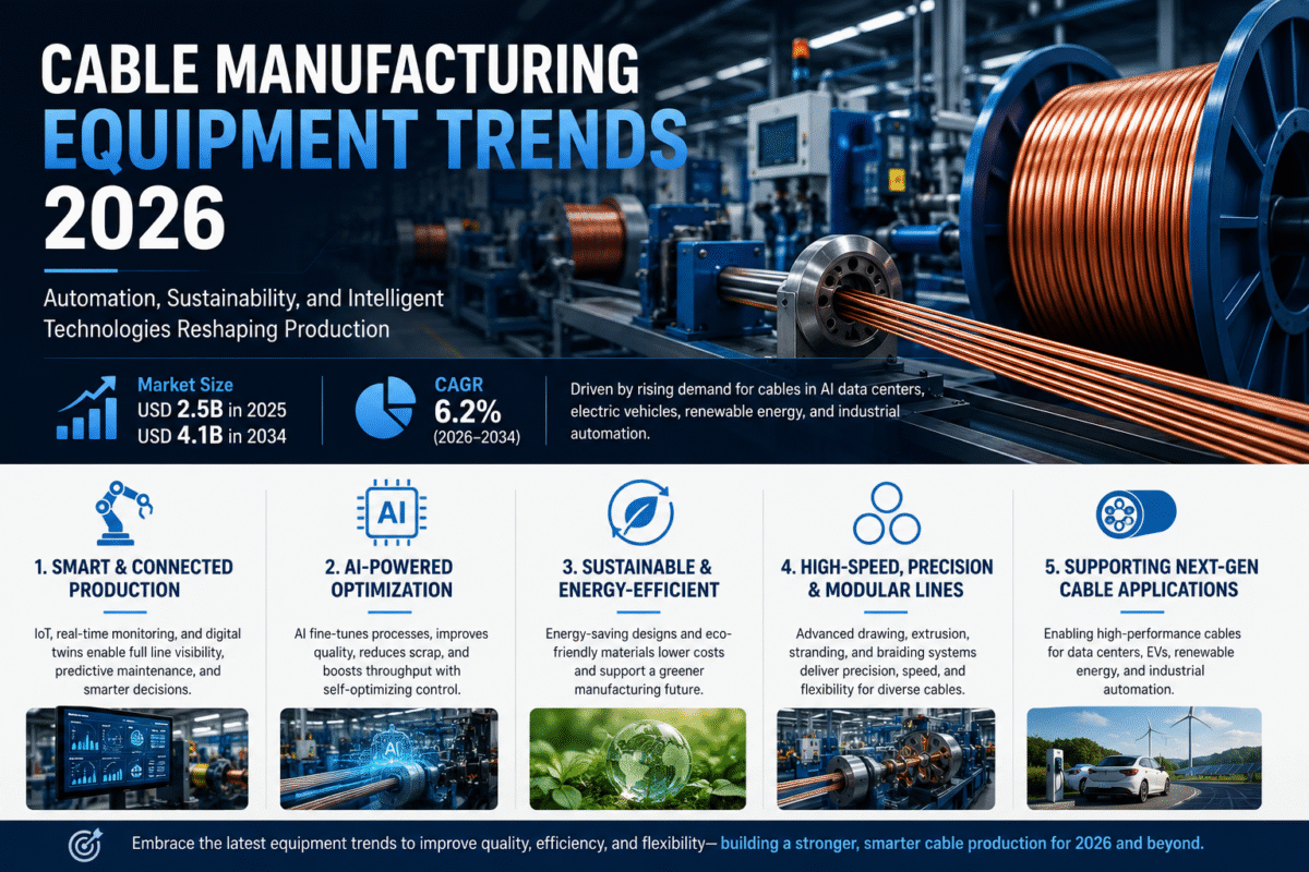Tendances en matière d'équipements de fabrication de câbles à l'horizon 2026