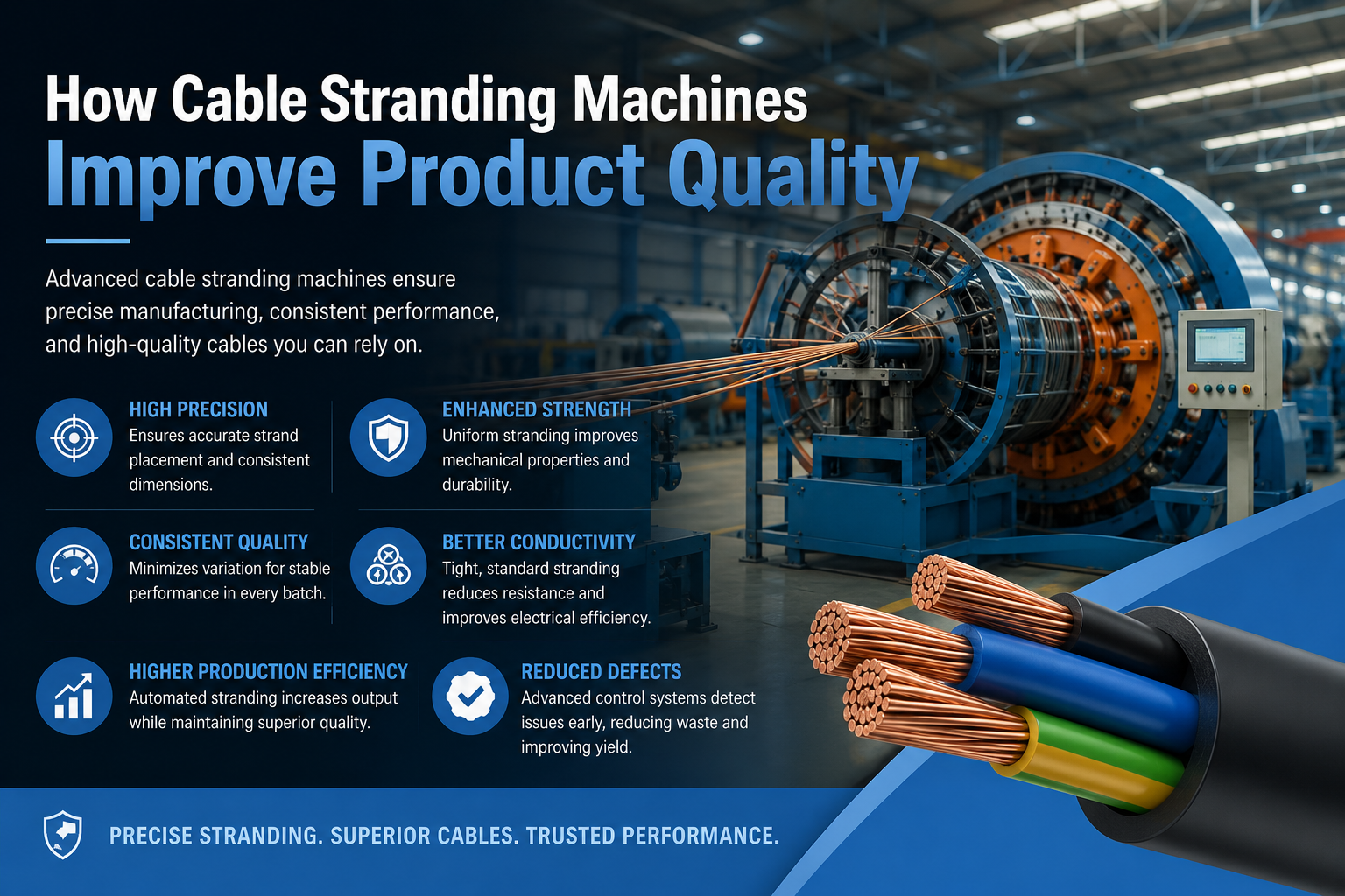 How Cable Stranding Machines Improve Product Quality – Technical Deep Dive for Cable Manufacturers
