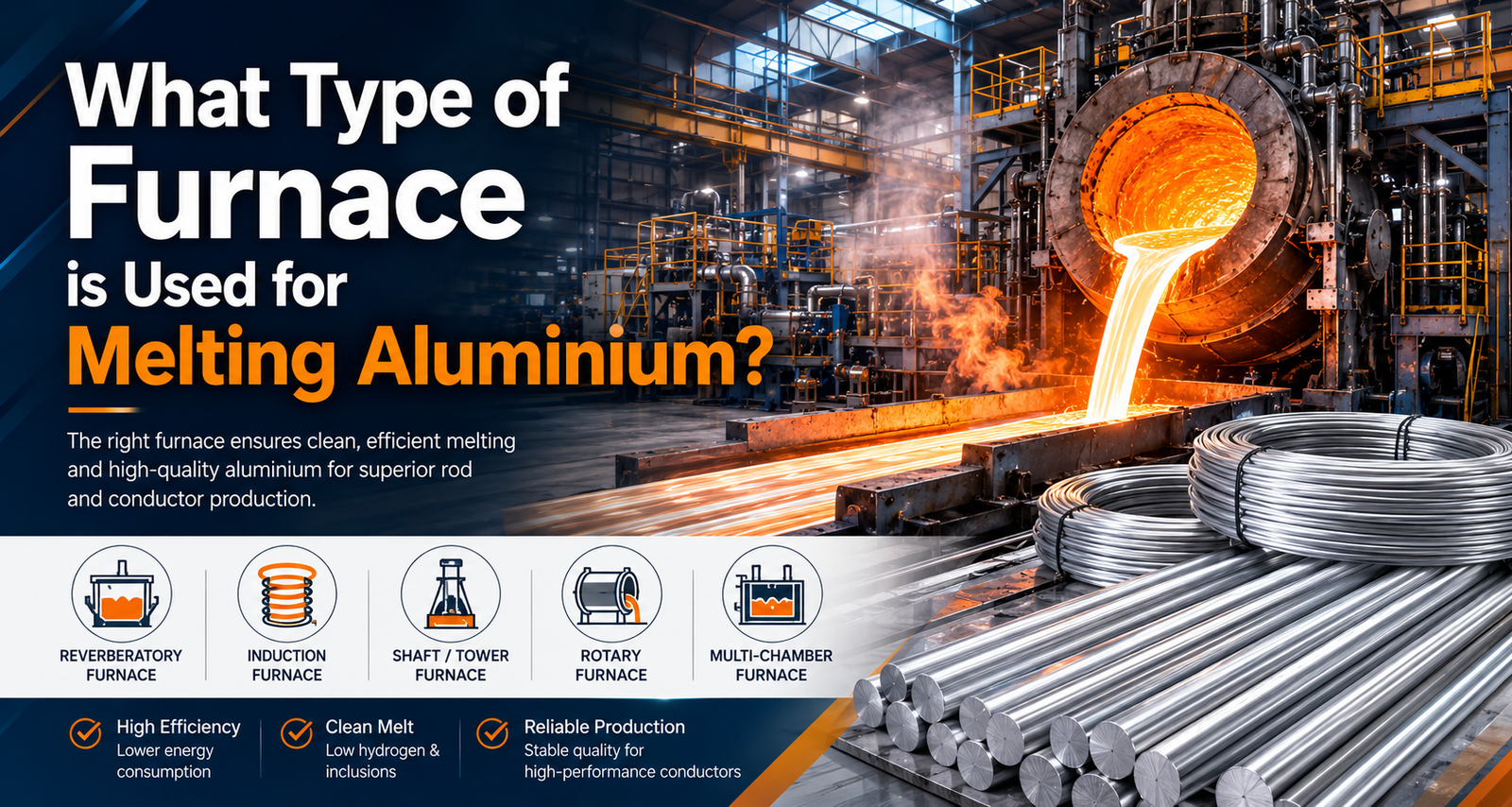 Quel type de four est utilisé pour la fusion de l'aluminium ?