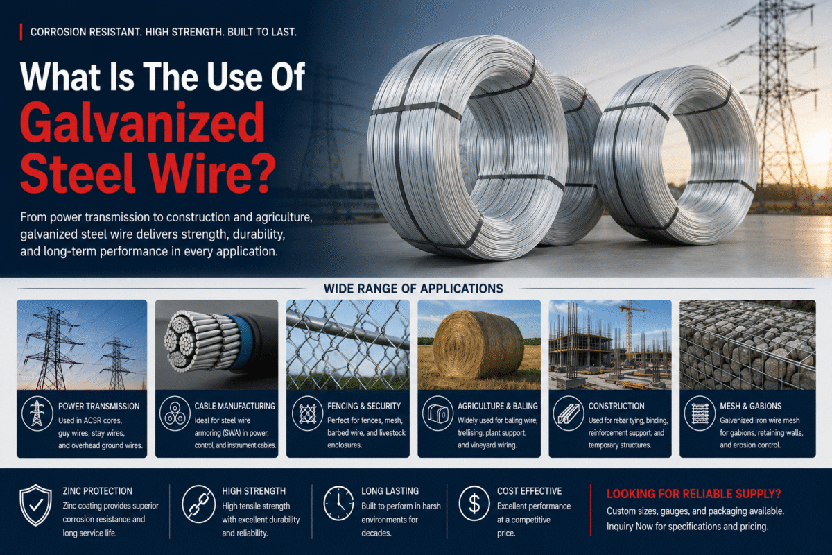 What Is The Use Of Galvanized Steel Wire