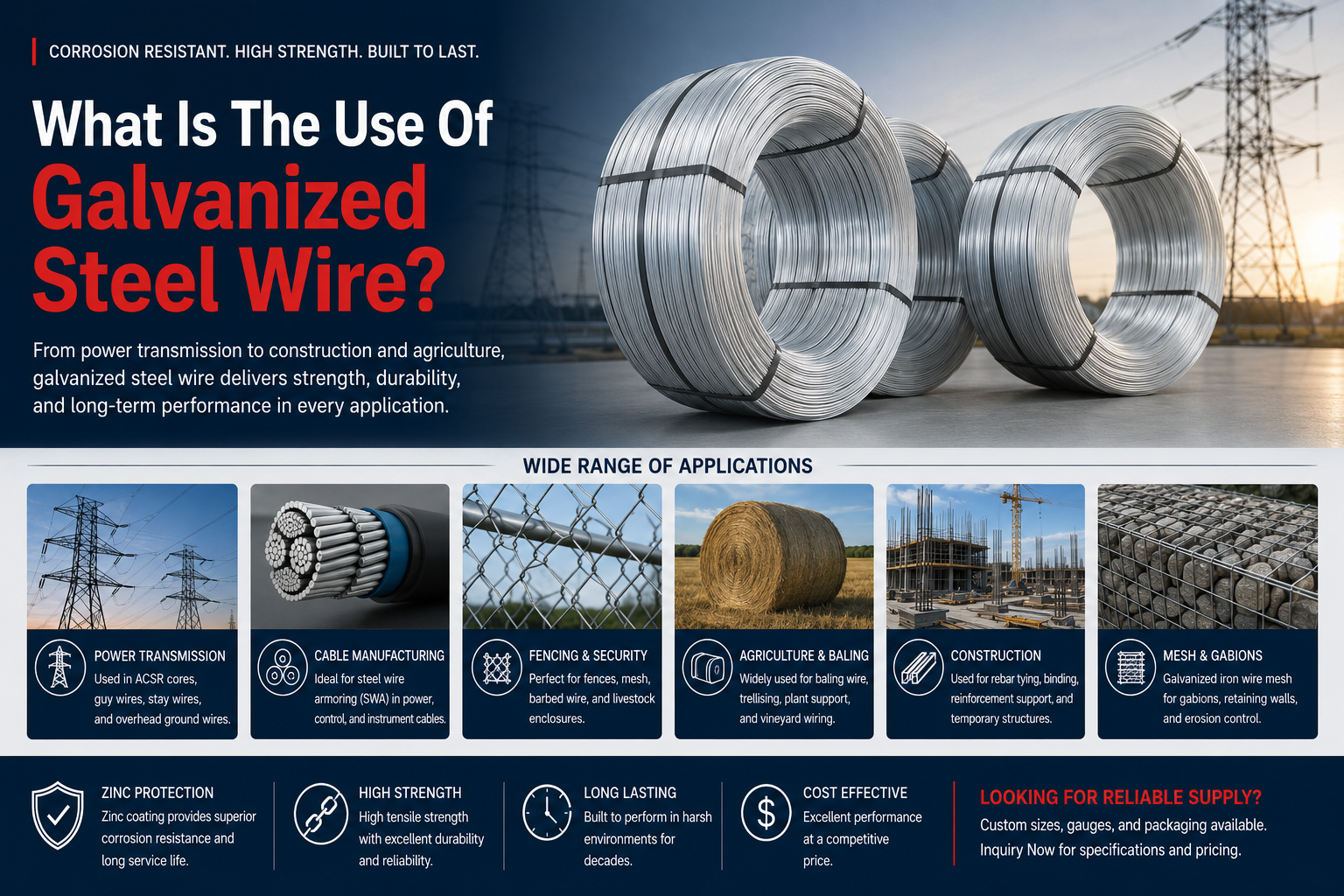 What Is The Use Of Galvanized Steel Wire