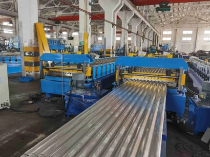Galvanized Corrugated Roofing Sheet Roll Forming Machine 380V