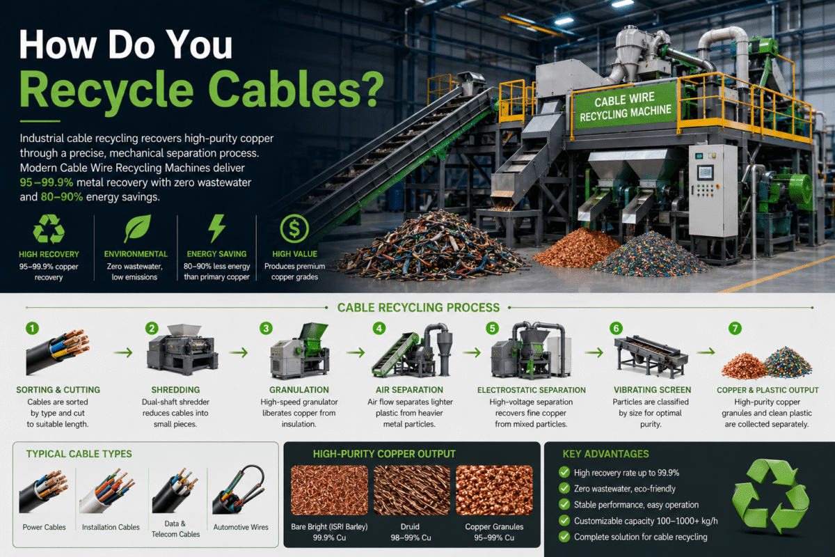 How do you recycle cables