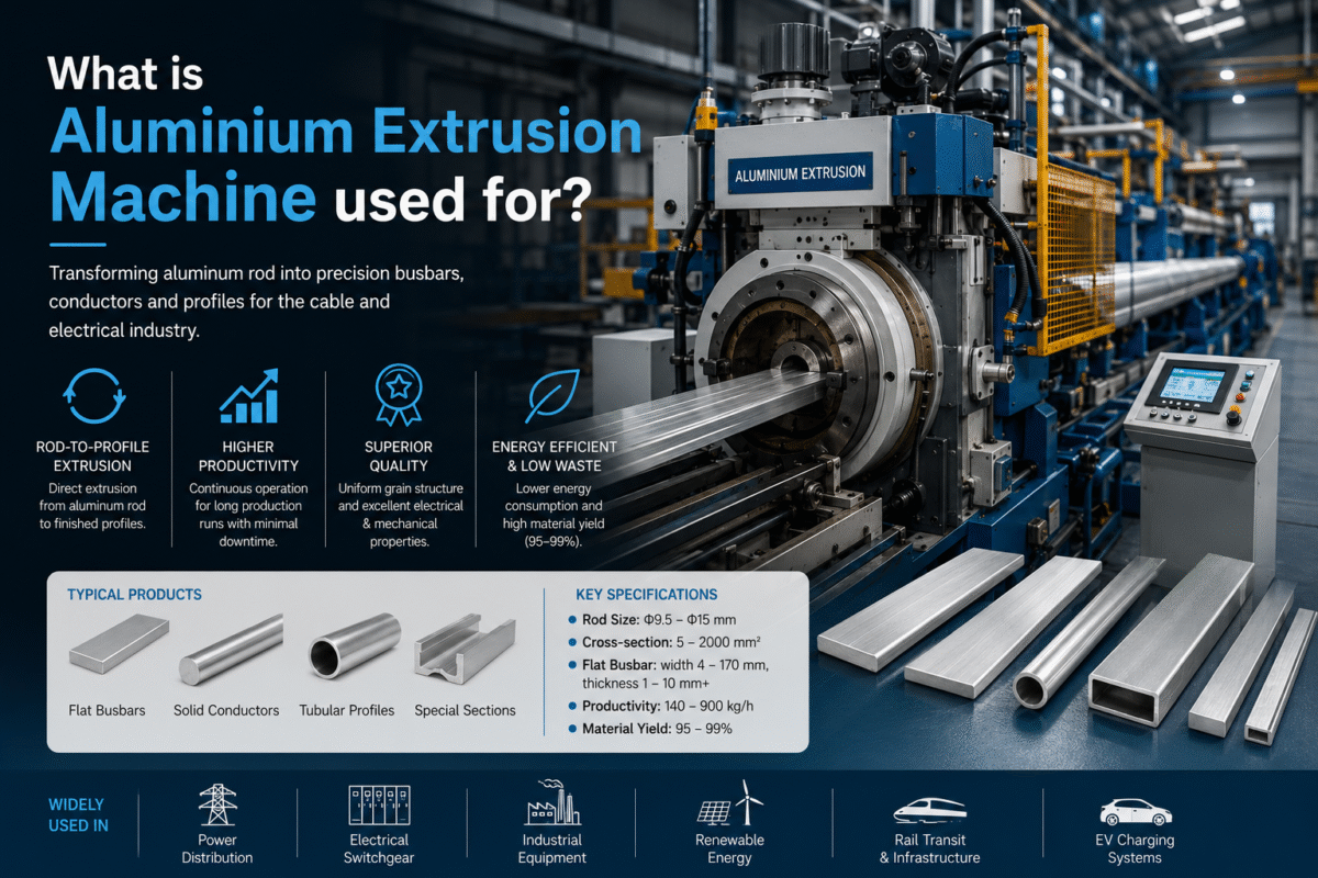 What is Aluminium Extrusion Machine used for