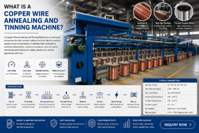 Qu'est-ce qu'une machine de recuit et d'étamage de fils de cuivre - doingcable