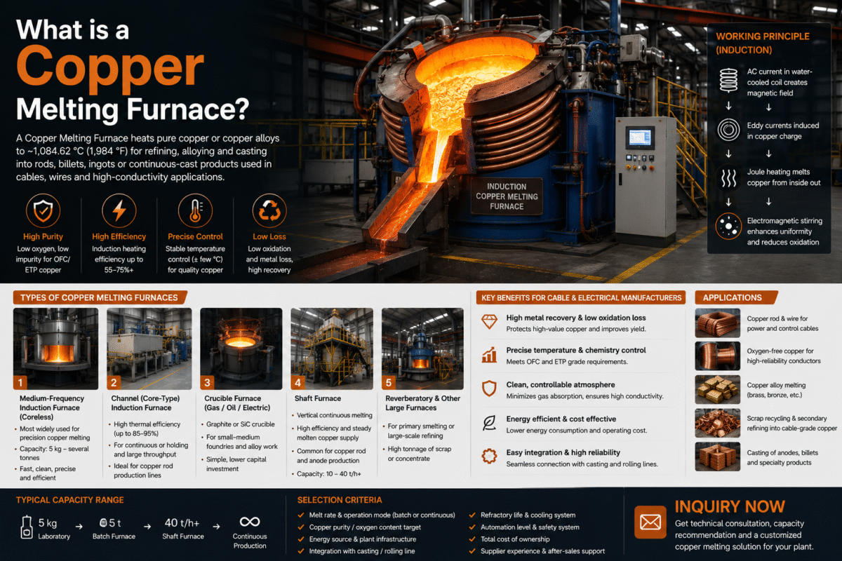 What is a Copper Melting Furnace-doingcable