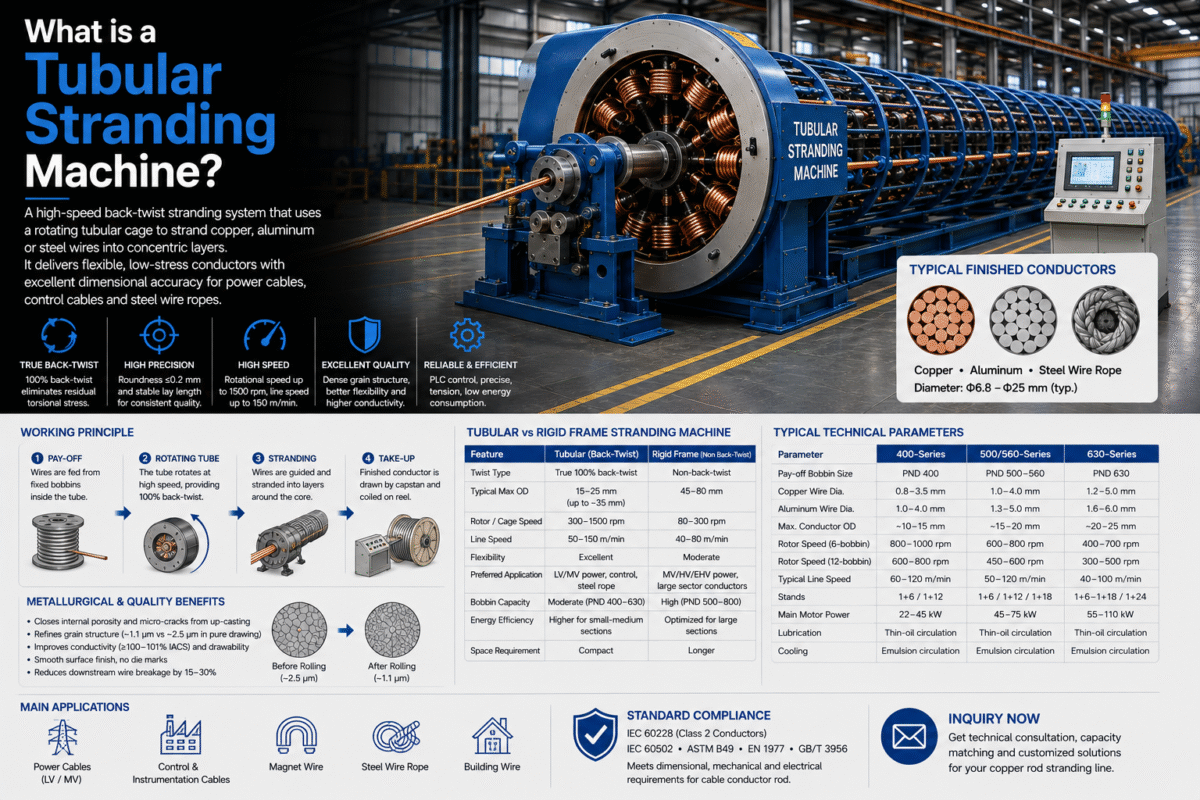 What is a Tubular Stranding Machine-doingcable