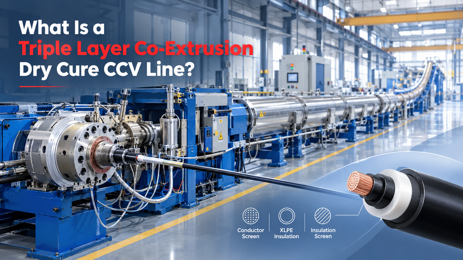What is Triple Layer Co-Extrusion Dry Cure CCV Line-doingcable
